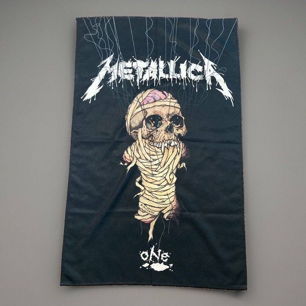 METALLICA One Textile Rock Metal Band Poster Flag Tapestry Banner